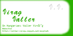 virag valler business card